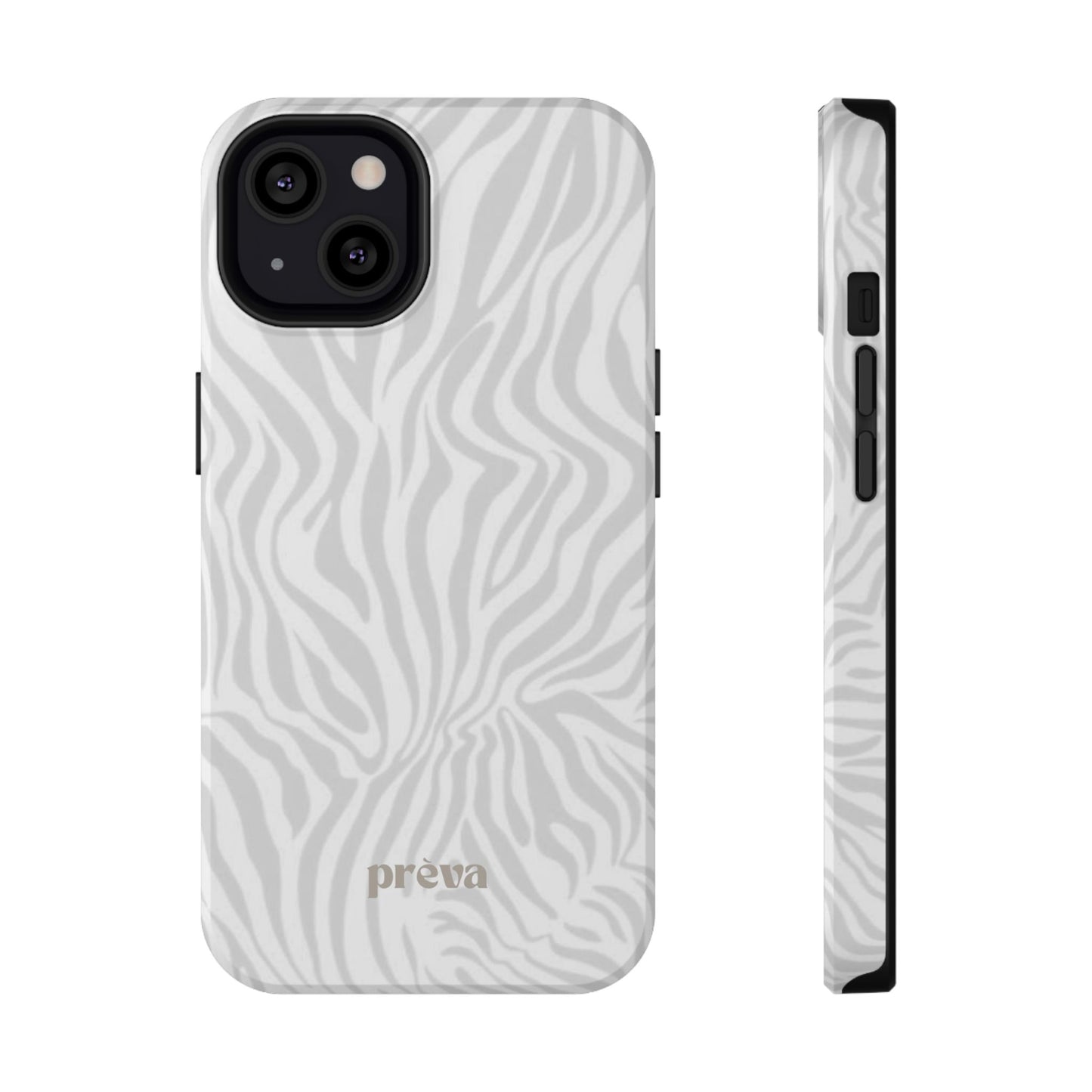 Zebra White Wave Phone Case