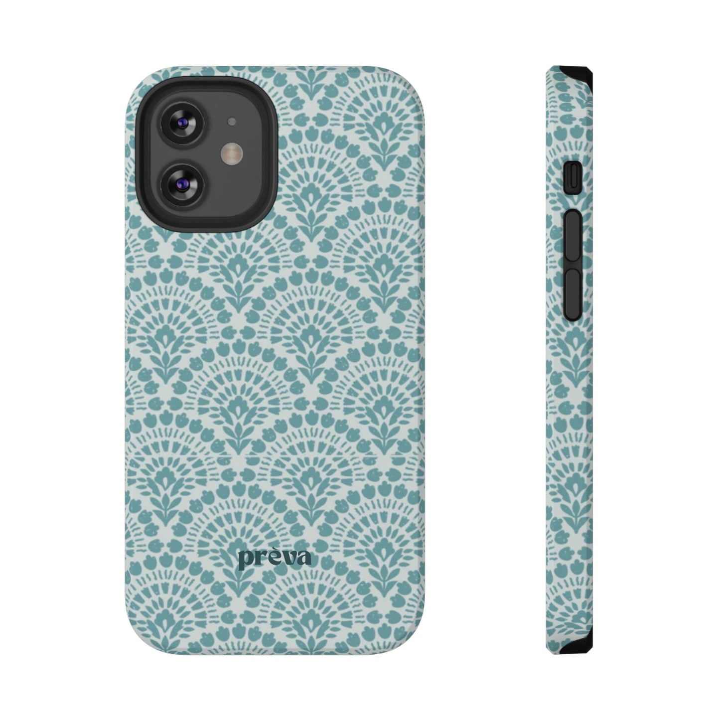 Aqua Lace Pattern Phone Case
