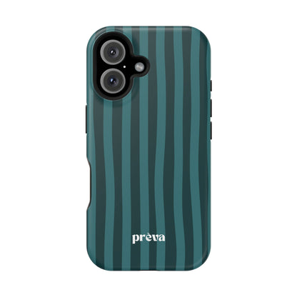 Dark Stripes Turquoise Phone Case