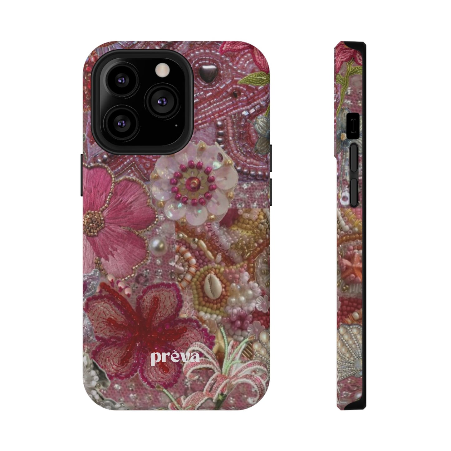 Floral Embroidery Phone Case