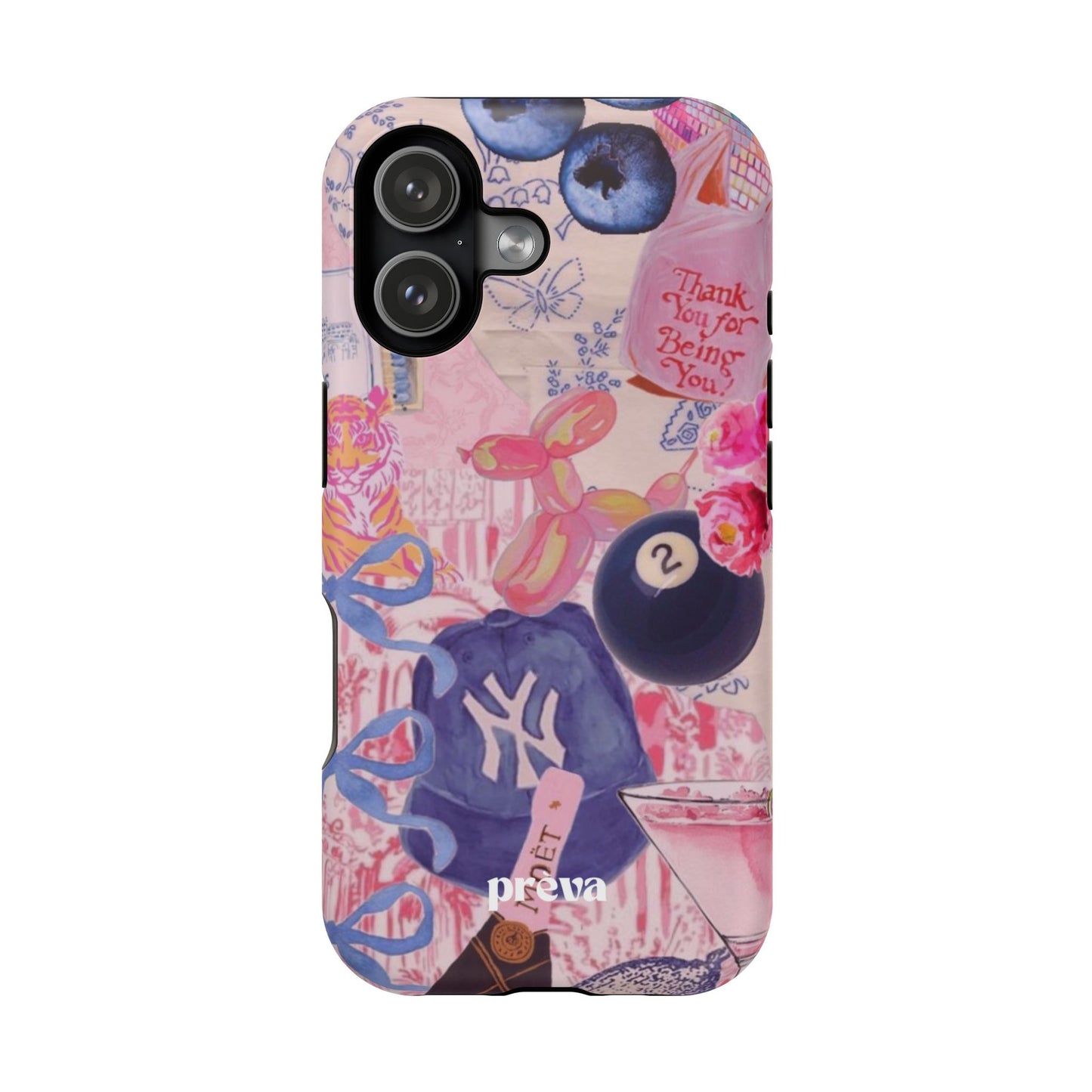 Retro 8 Ball Collage Phone Case