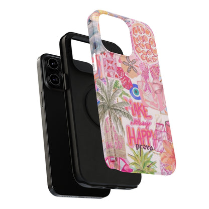 Pink Tropical Collage Phone Case
