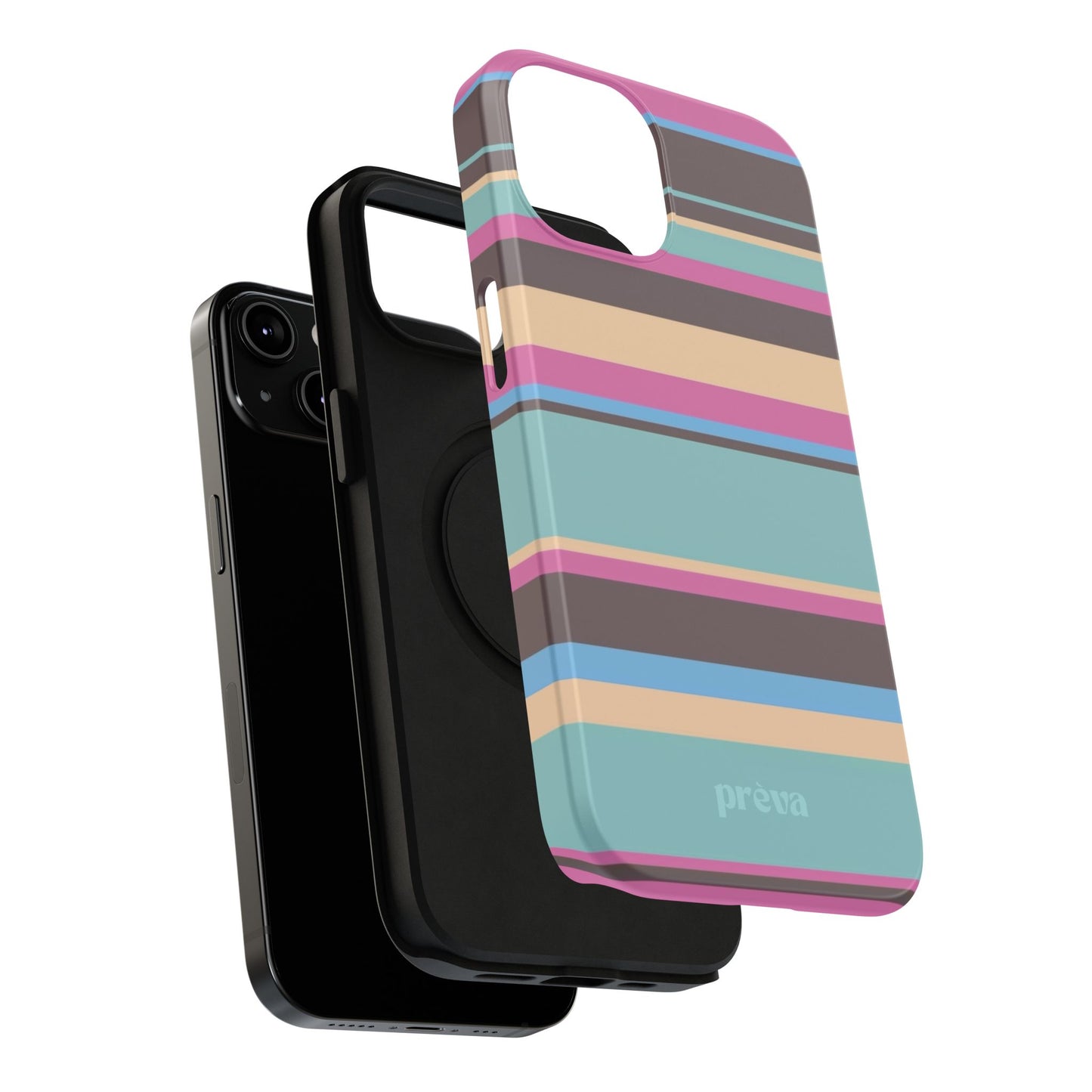 Cocoa Palm Stripes Phone Case