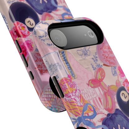 Retro 8 Ball Collage Phone Case