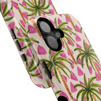 Phone Case — Pink Palm Tree Impact-Resistant Protector