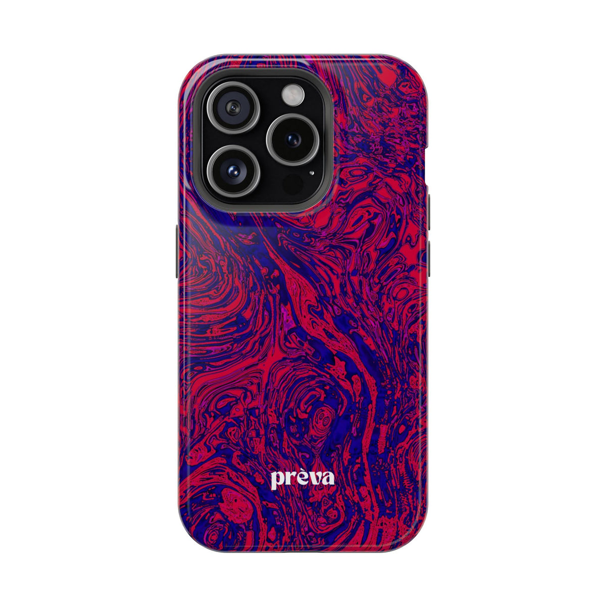 Marbled Red & Purple Impact Phone Case
