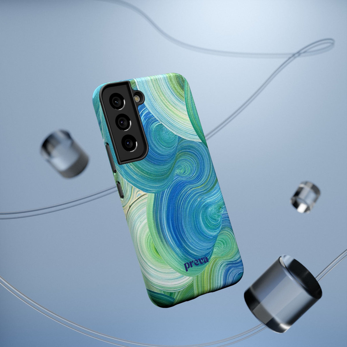 Swirling Ocean Impact-Resistant Phone Case