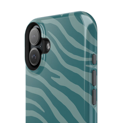Teal Zebra Phone Case