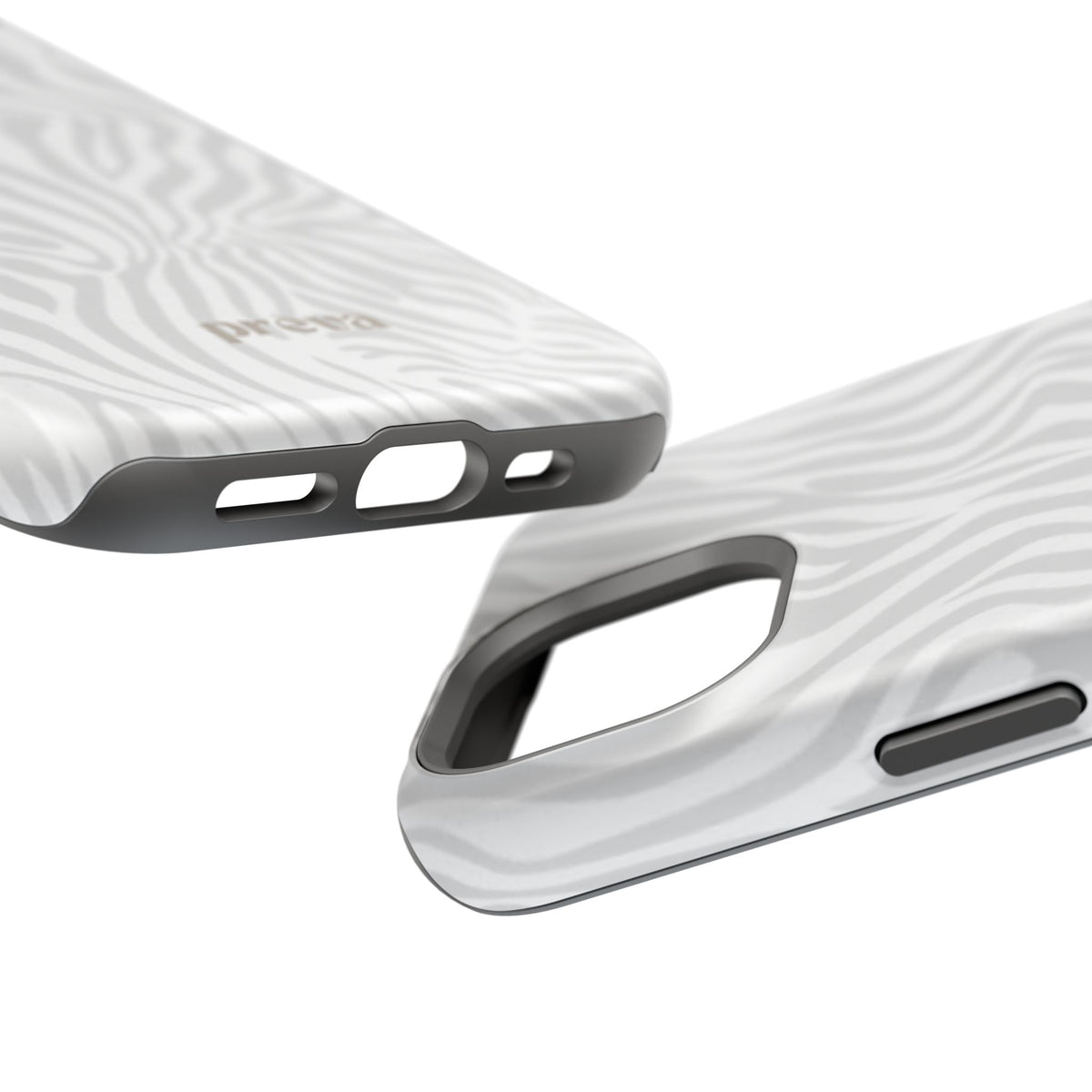 Zebra White Wave Phone Case