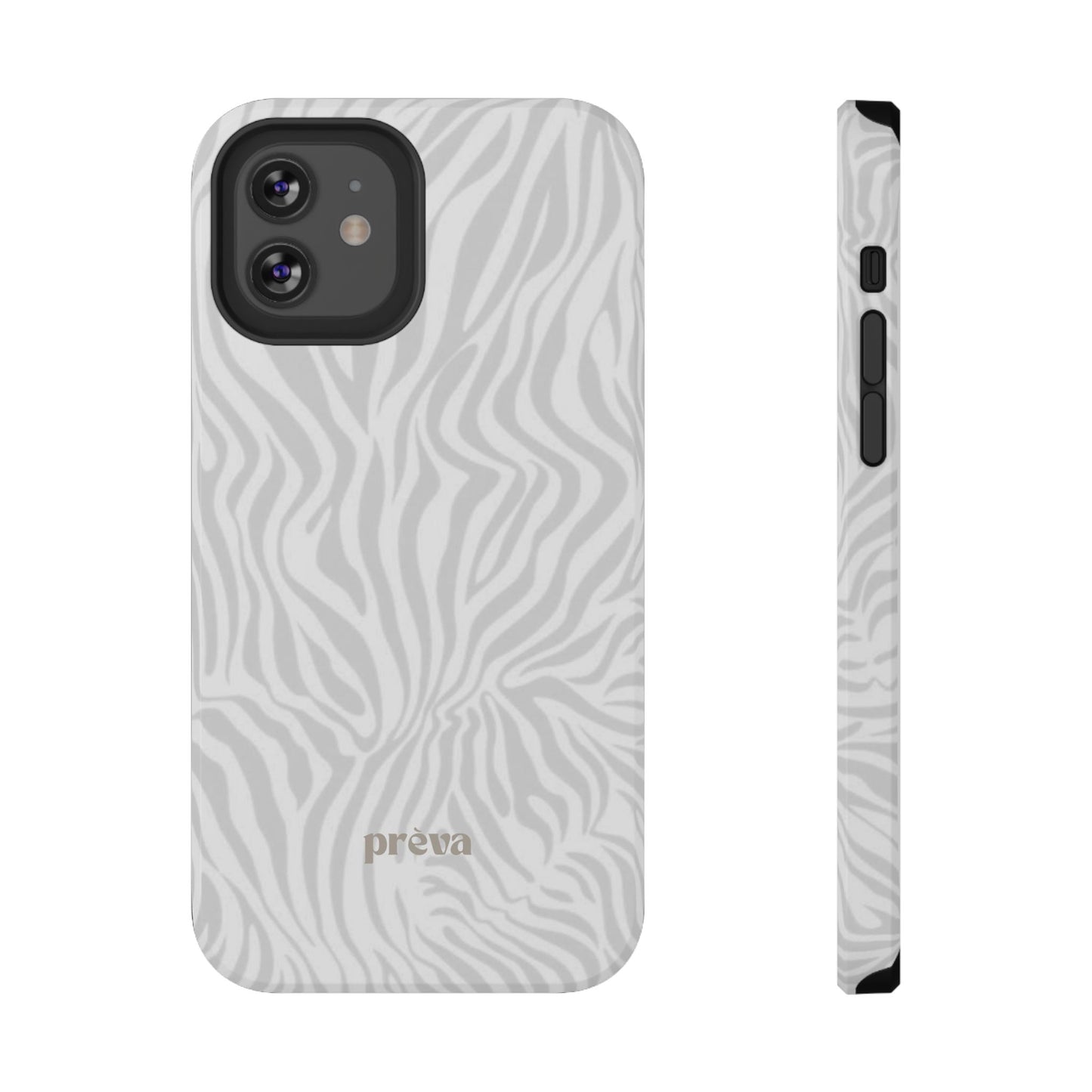 Zebra White Wave Phone Case