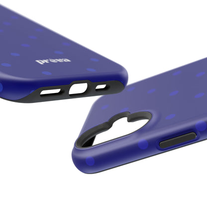 Dark Blue Polka Dots Phone Case