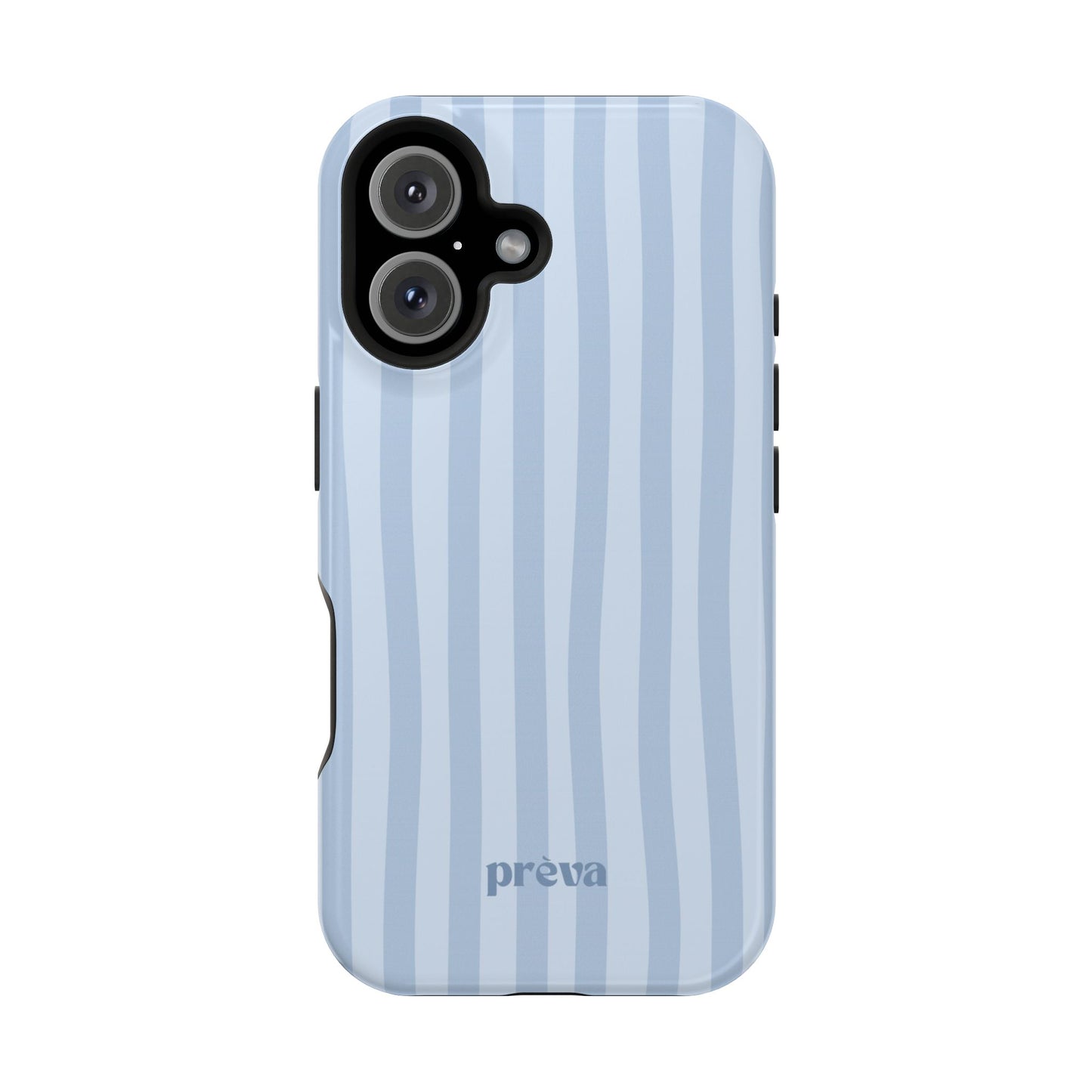 Pastel Blue Stripes Phone Case