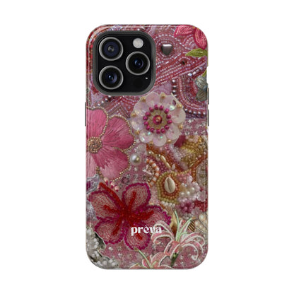 Floral Embroidery Phone Case