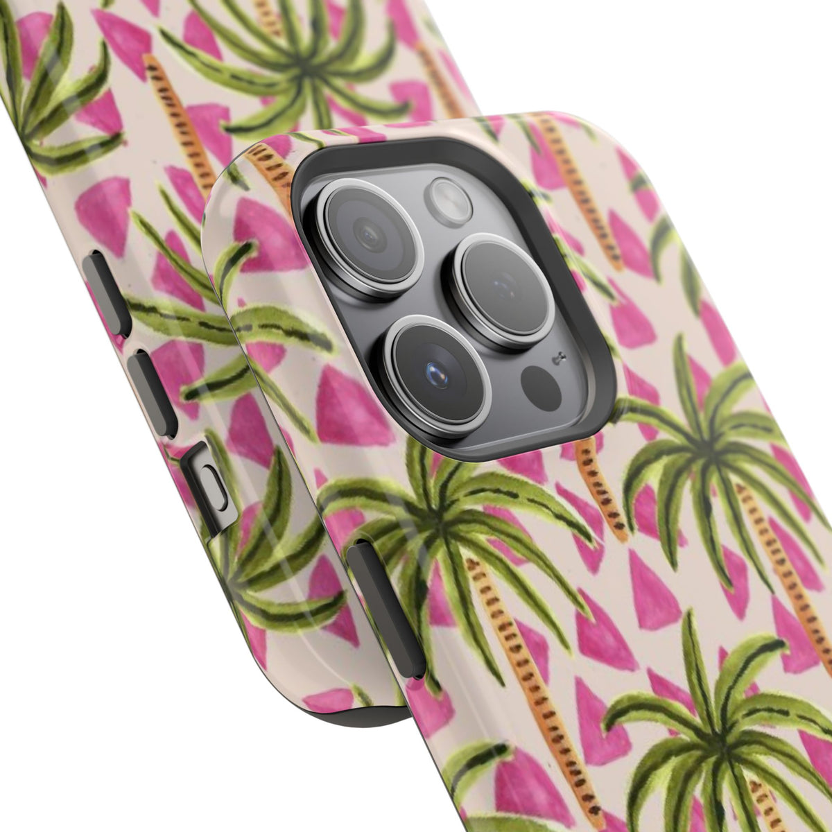 Phone Case — Pink Palm Tree Impact-Resistant Protector
