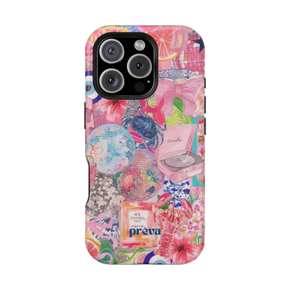 Floral & Pink Collage Phone Case