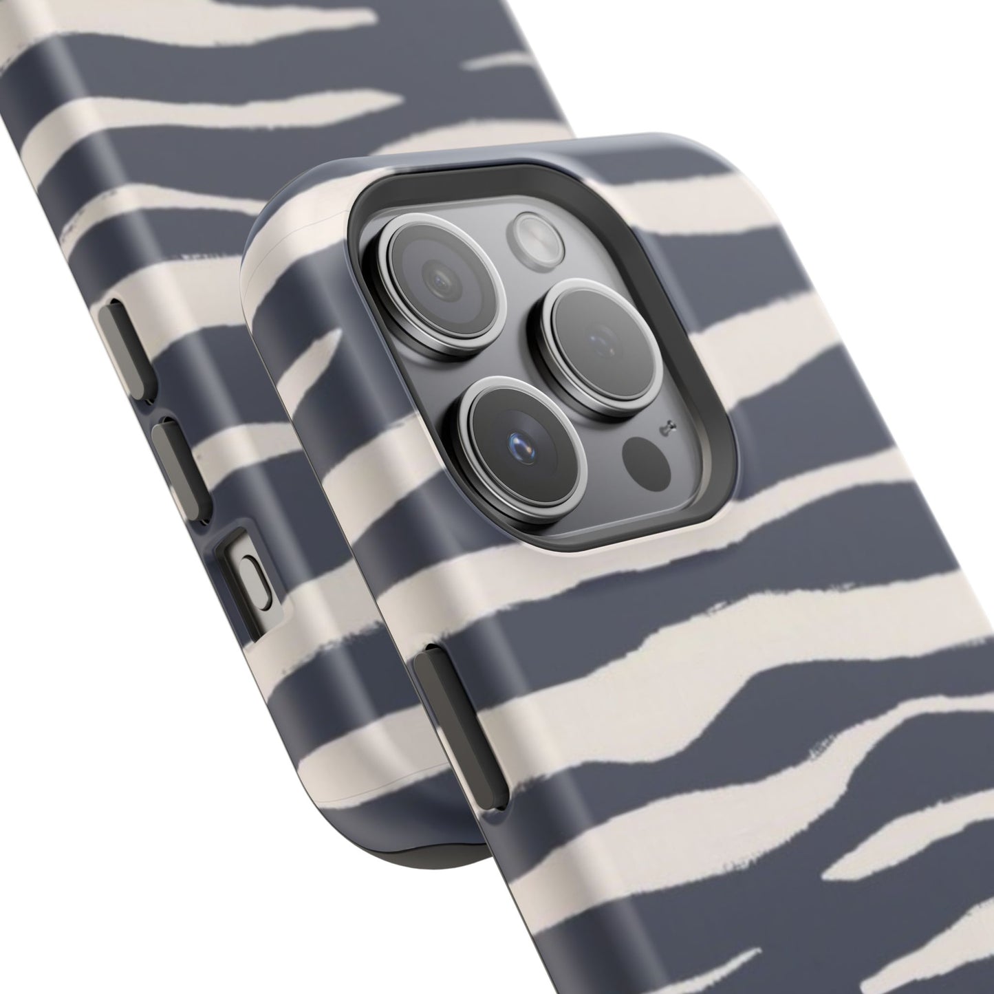 Navy & Cream Zebra Phone Case
