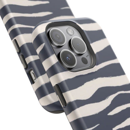 Navy & Cream Zebra Phone Case