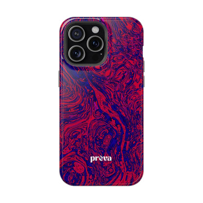 Marbled Red & Purple Impact Phone Case
