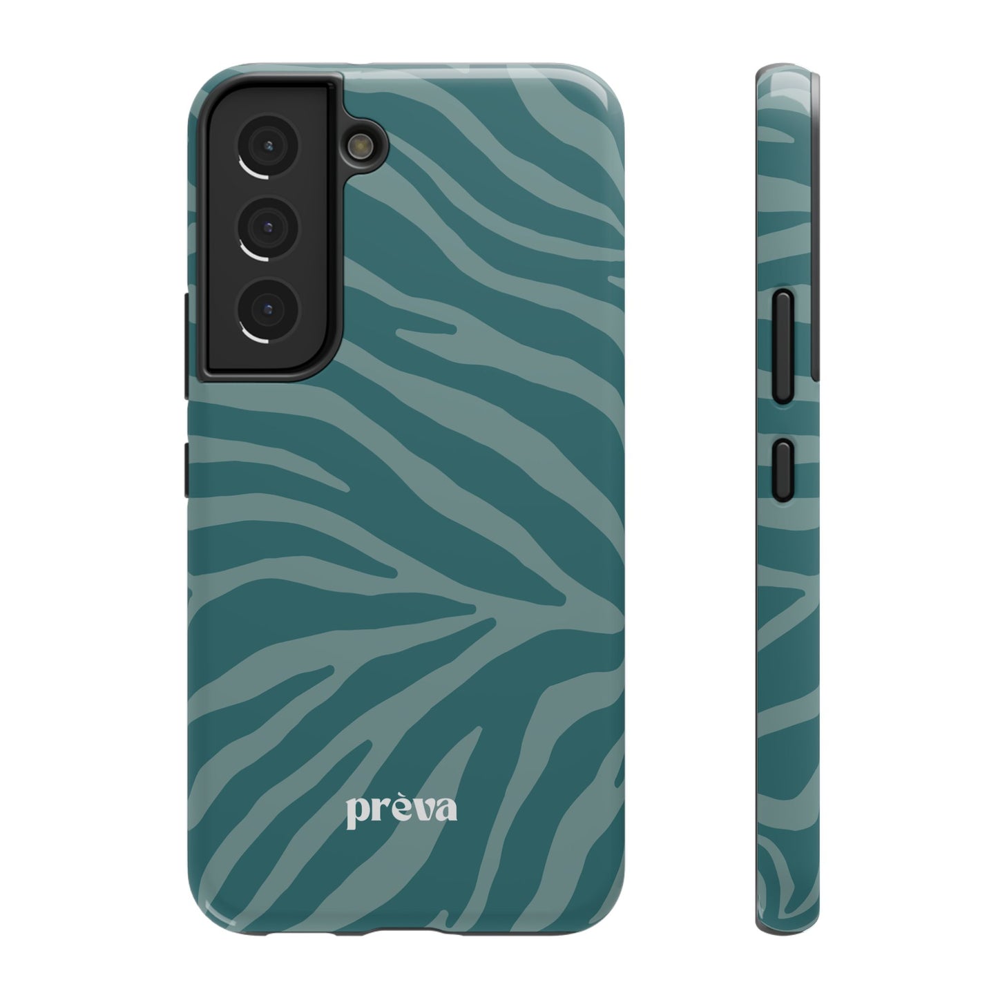 Teal Zebra Phone Case