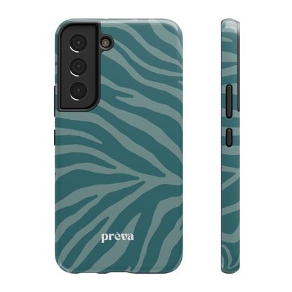 Teal Zebra Phone Case