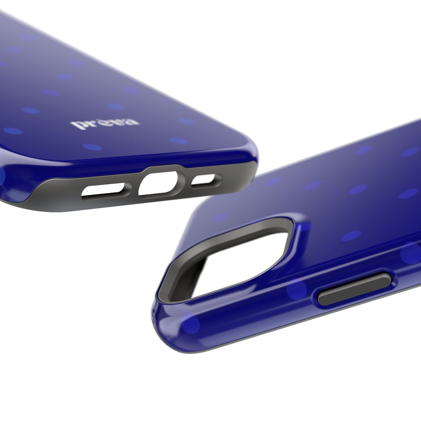 Dark Blue Polka Dots Phone Case