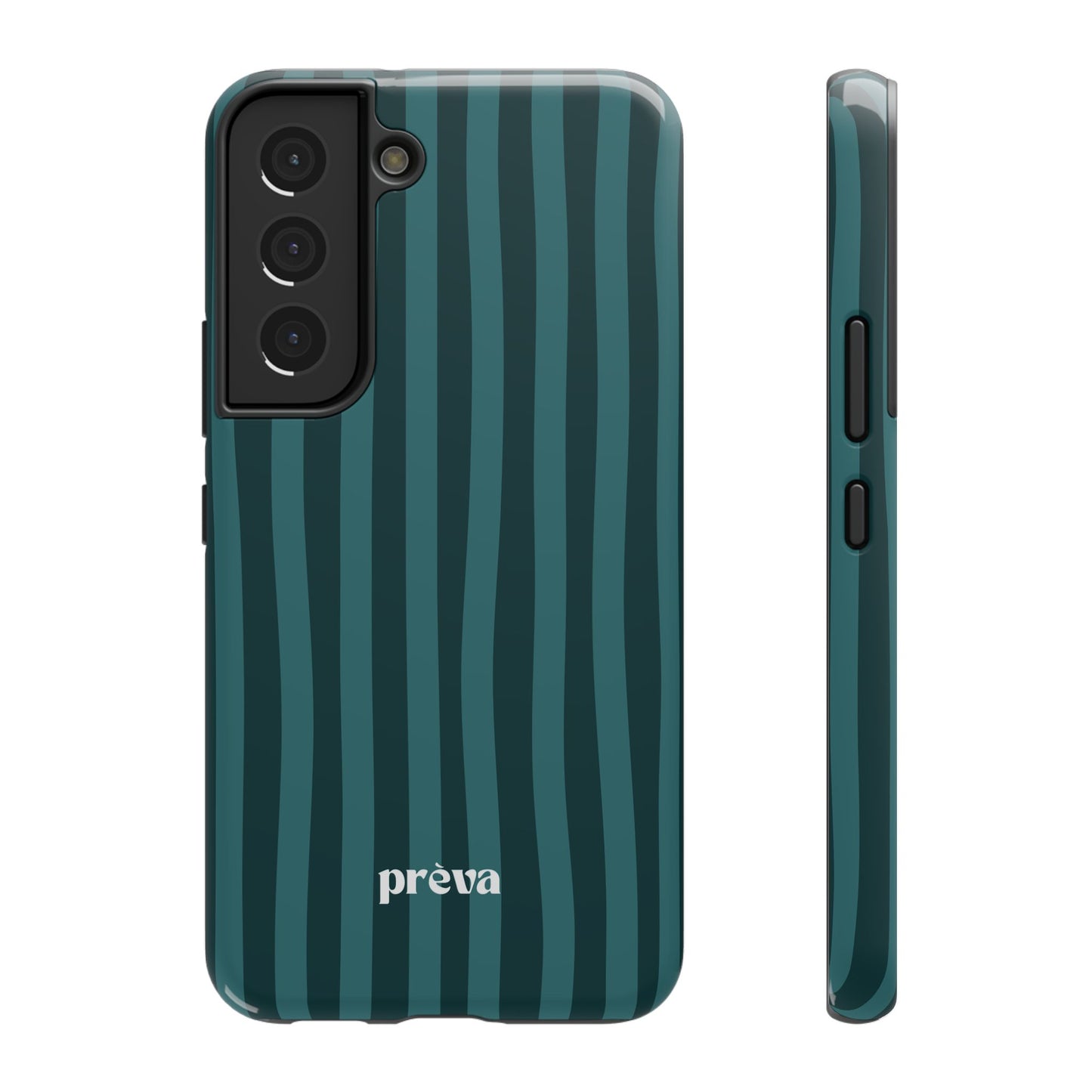 Dark Stripes Turquoise Phone Case