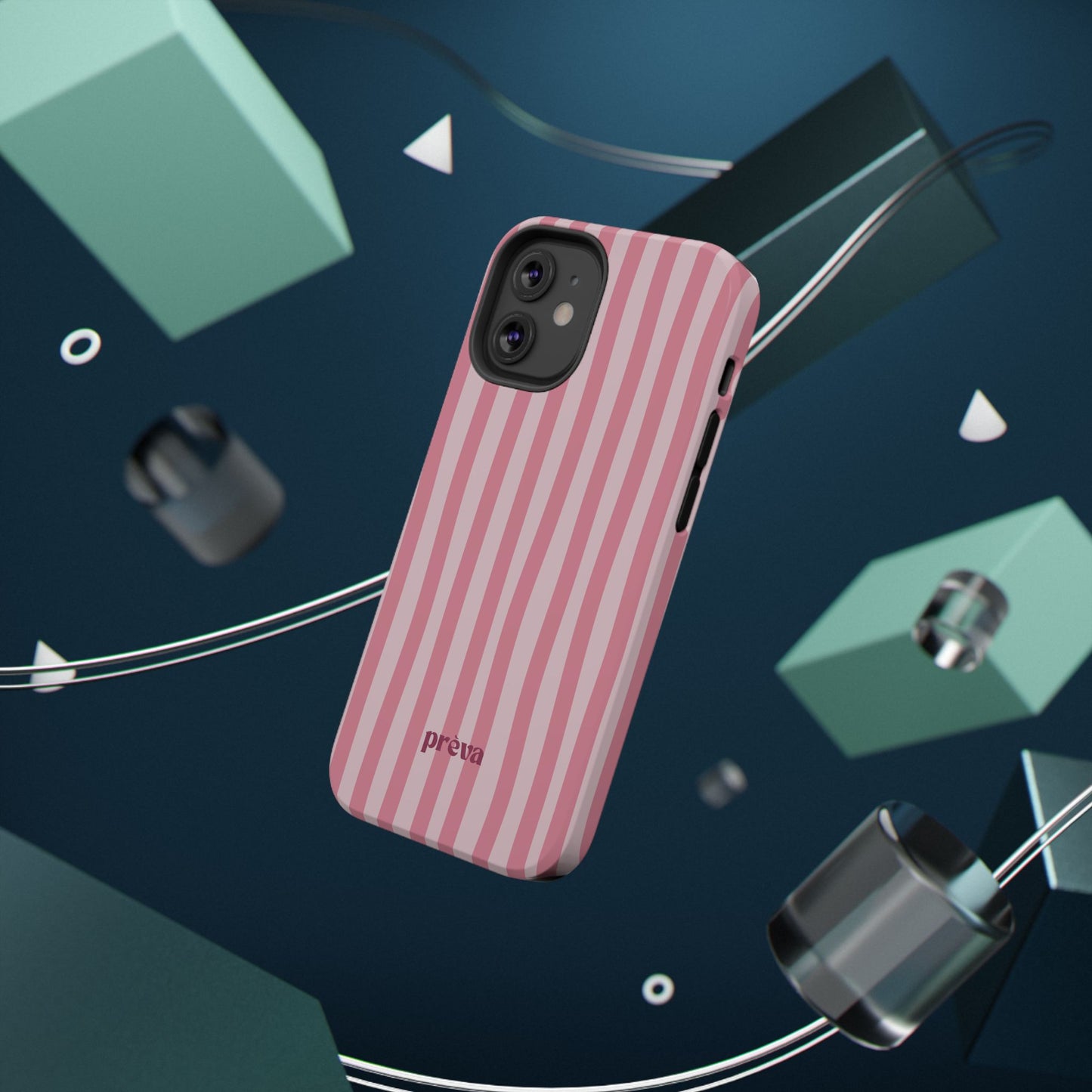 Pink Striped Phone Case