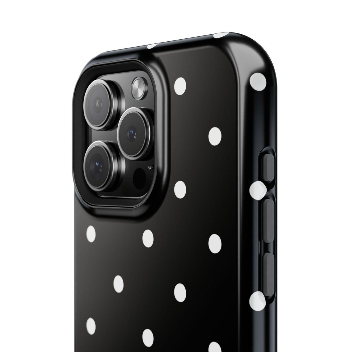 Black with White Polka Dots Phone Case