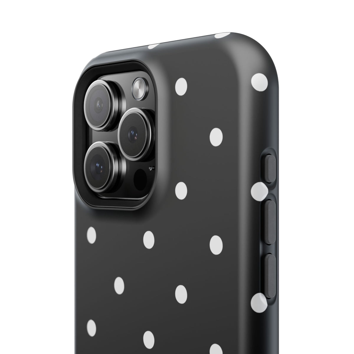 Black with White Polka Dots Phone Case