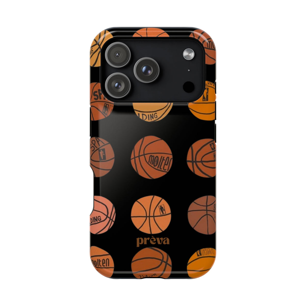 Black Basketball Phone Case