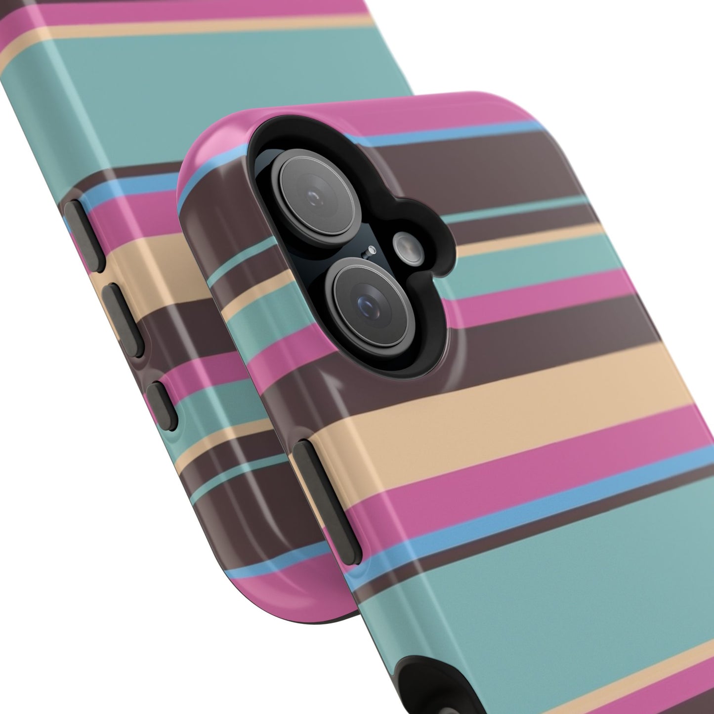 Cocoa Palm Stripes Phone Case