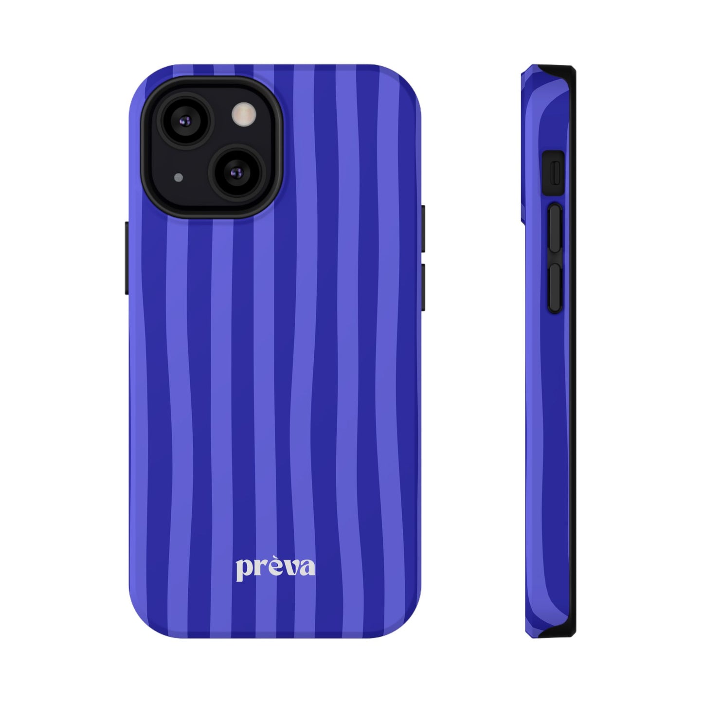 Neon Blue Stripes Phone Case