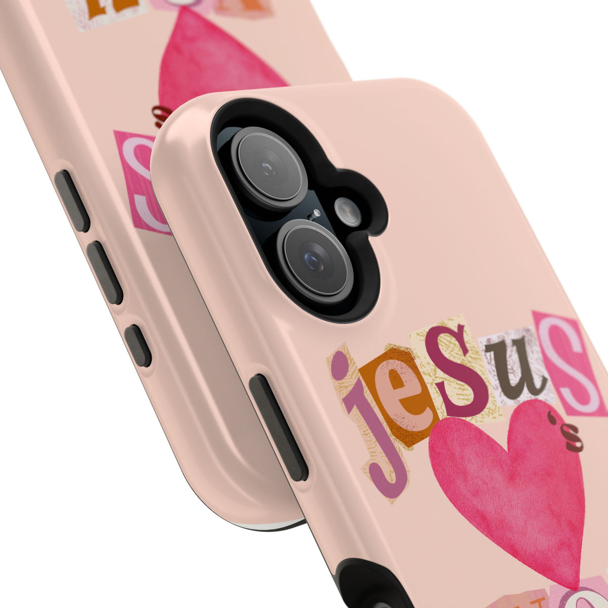 Pink Jesus Loves You Phone Case