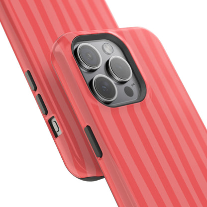 Coral Stipes Phone Case