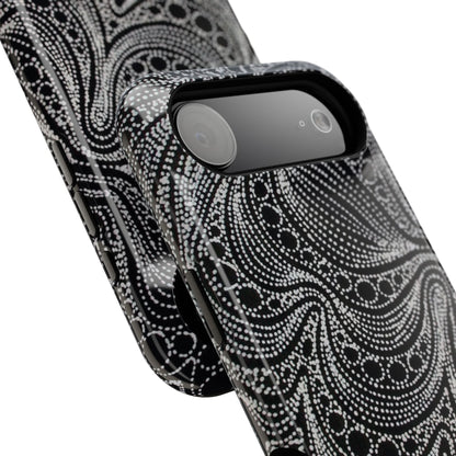 Abstract Midnight Lace Phone Case