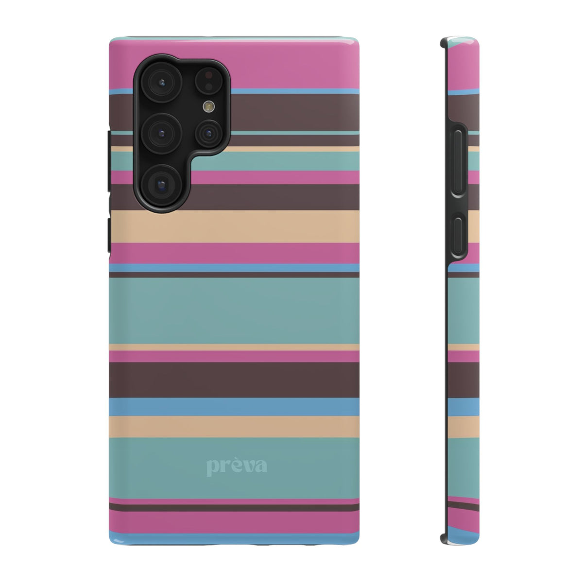 Cocoa Palm Stripes Phone Case