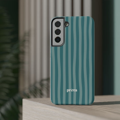 Striped Teal Phone Case