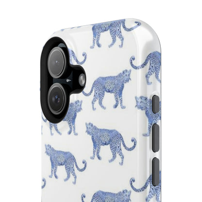 Blue Leopard Pattern Phone Case