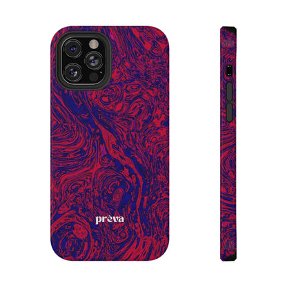 Marbled Red & Purple Impact Phone Case