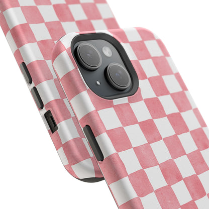 Pink Checkers Phone Case