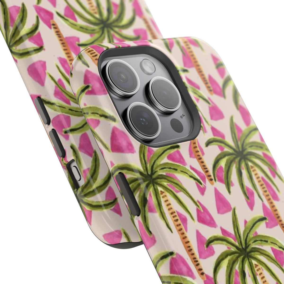 Phone Case — Pink Palm Tree Impact-Resistant Protector