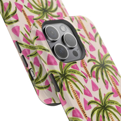 Phone Case — Pink Palm Tree Impact-Resistant Protector