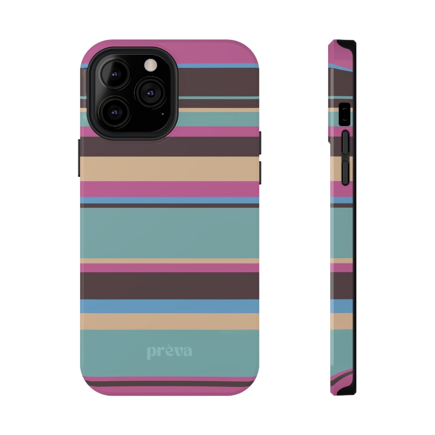 Cocoa Palm Stripes Phone Case
