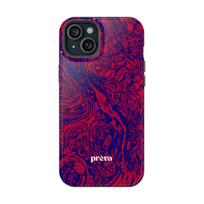 Marbled Red & Purple Impact Phone Case