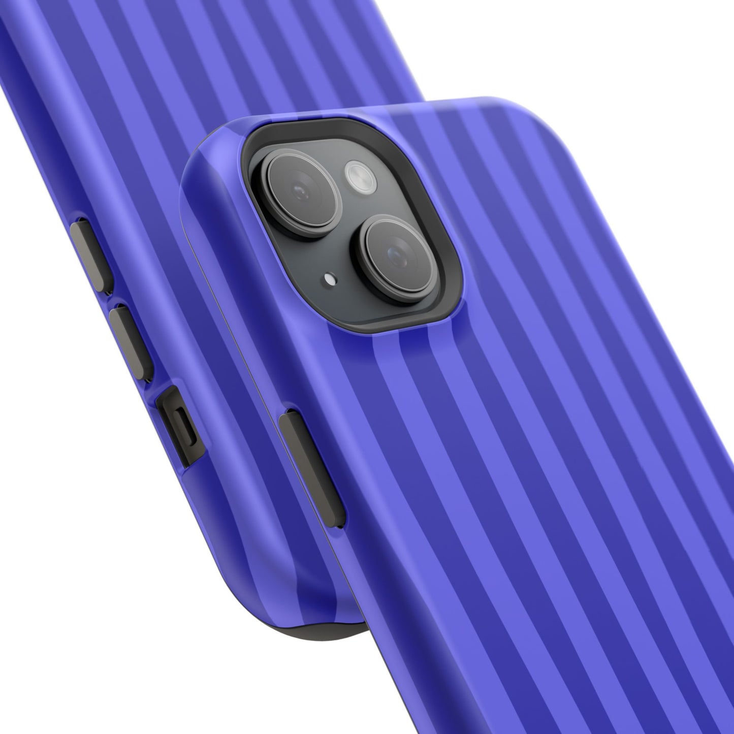 Neon Blue Stripes Phone Case