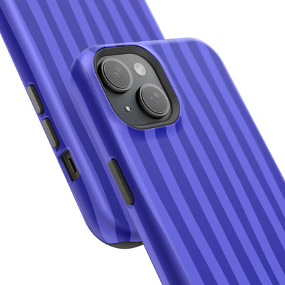 Neon Blue Stripes Phone Case