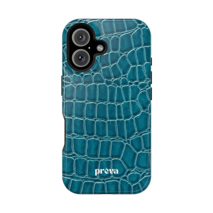 Teal Croc Phone Case