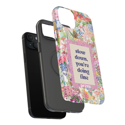 Slow Down Flowers x notsoken Phone Case