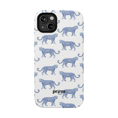 Blue Leopard Pattern Phone Case