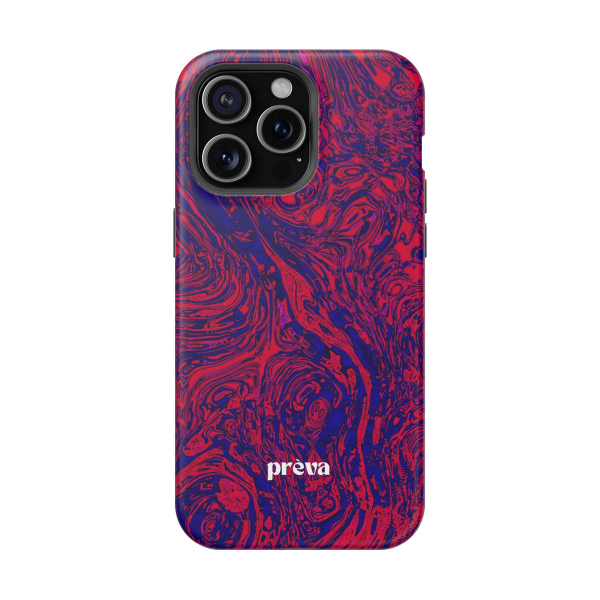 Marbled Red & Purple Impact Phone Case